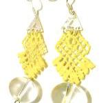 Lace Earrings Hand Painted ..