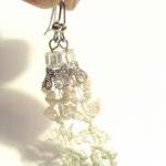 Lace Earrings - Ombre Flowe..
