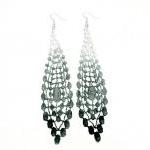 Lace Earrings Hand Dyed - B..
