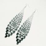 Lace Earrings Hand Dyed - B..