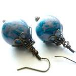 Purple and Blue Stone Beade..