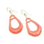 Lace Earrings Hand Dyed - R..