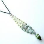 Lace Necklace Hand Dyed - Y..