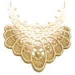 Lace Necklace Hand Dyed - O..