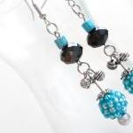 Beaded Crystal Earrings in ..