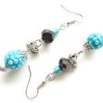 Beaded Crystal Earrings in ..