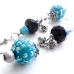Beaded Crystal Earrings in ..