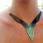 Lace Necklace Hand Dyed - M..