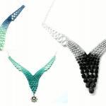 Lace Necklace Hand Dyed - M..