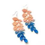 Lace Earrings Hand Dyed - L..