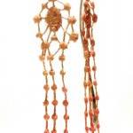 Lace Earrings Hand Dyed -Re..