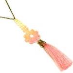 Tassel and Lace Necklace Ha..