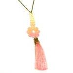 Tassel and Lace Necklace Ha..