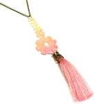 Tassel and Lace Necklace Ha..