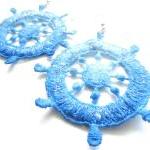Nautical Blue Lace Earrings..